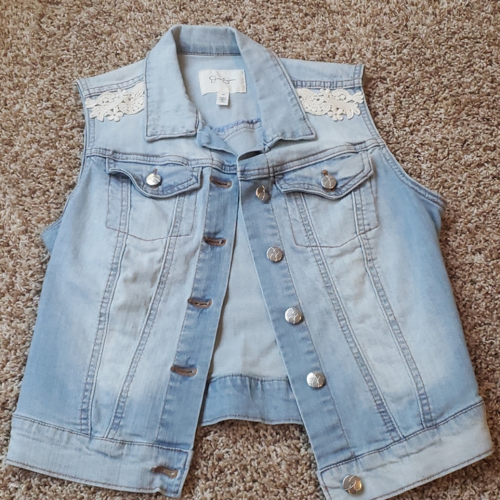 Jean jacket vest